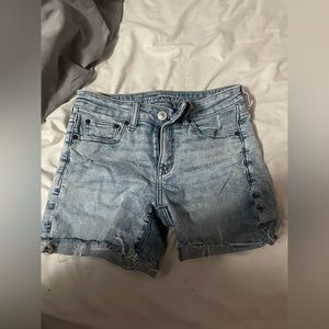 American Eagle Highrise Jean Shorts Next Level Stretch